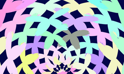 Abstract colorful background with butterflies shapes