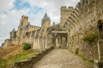 Fototapeta na wymiar entrée carcassonne