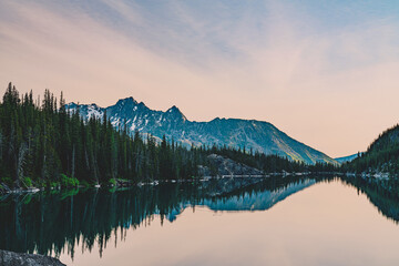 Colchuck Lake in the Alpine Lakes Wilderness of WA.