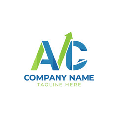 letter AMC trade marketing logo design vector. Business, financial, and investment vector logo design