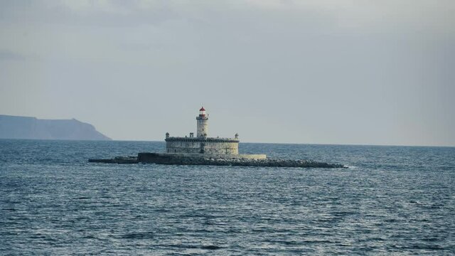 "The Lighthouse. Torre do Bugio. Lisbon's Guiding Light. Bugio Lighthouse View"