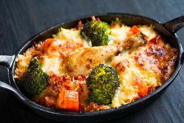 rustic cheesy baked rice casserole