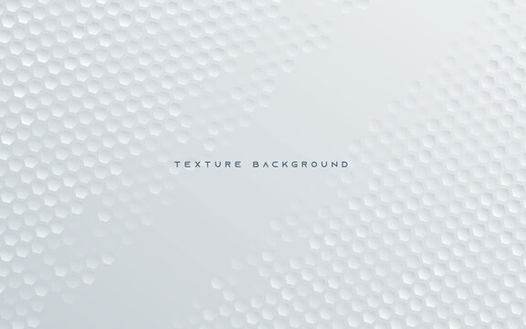 Abstract Hexagon Texture White Background