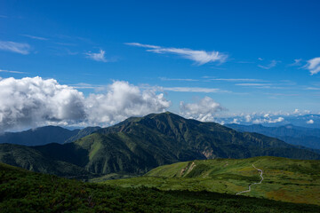 Naklejka premium 【石川】夏の白山登山 雲海