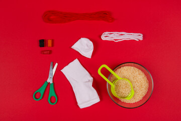 New Year's or Christmas handmade craft - snowman