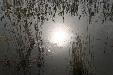 reflection of sun
