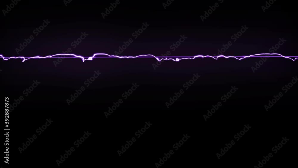 Poster horizontal line of an electric current running over the background