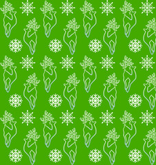 Christmas deer pattern