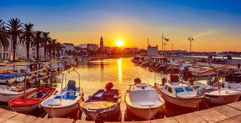 Split, Croatia at sunrise