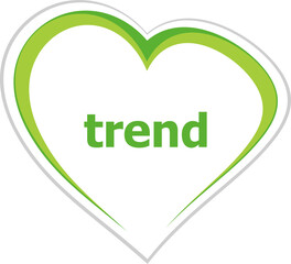 Text trend. Business concept