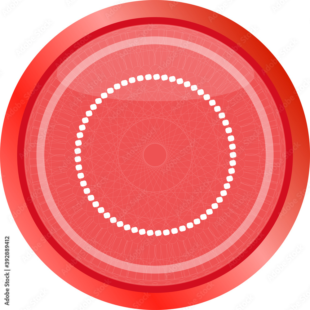Poster glossy web buttons with abstract circles . flat sign isolated on white