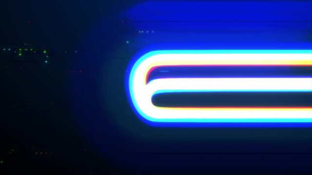 Countdown Motion graphic 10 to 0 with glitch style. Dynamic countdown colorful animation.