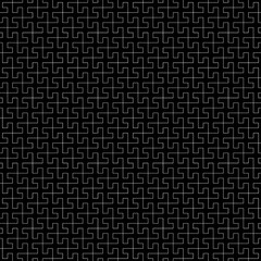 Seamless Sayagata pattern. Repeated interlocking manji background. Oriental symbols ornament. Traditional architecture wallpaper. Ancient ethnic mosaic motif. Digital paper, textile print. Vector art.