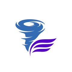 Wings Tornado logo vector template, Creative Tornado logo design concepts, Illustration, Icon symbol
