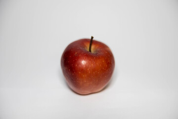Fresh red apple isolated on white. With clipping path