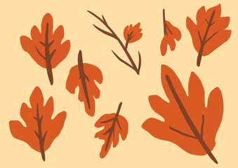 Falling maple leaves autumn  background