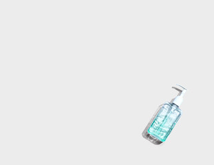 Sanitizer gel bottle - healthcare and hygiene concept