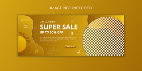 Digital marketing Facebook cover page template