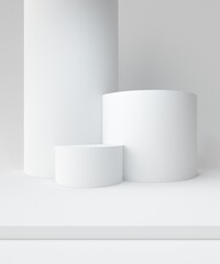 Background for advertising and selling goods, brands, online sales. 3d render studio background