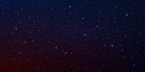 Fototapeta na wymiar Beautiful background galaxy illustration with stardust and bright shining stars illuminating the space.