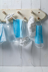 Liquid for disinfection and protective masks against the coronavirus Covid-19
