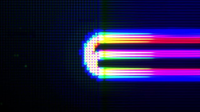 Countdown Motion graphic 10 to 0 with glitch style. Dynamic countdown colorful animation.