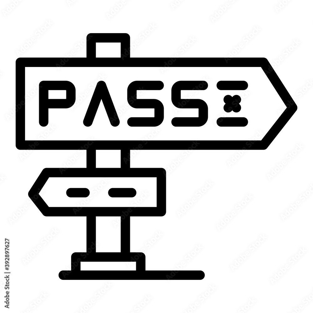 Poster security password icon. outline security password vector icon for web design isolated on white backg