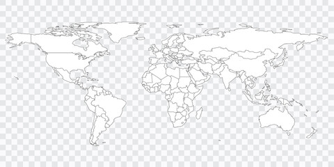 Fototapeta na wymiar world map,map template for web site pattern, infographics. Globe similar world map icon. Travel worldwide, map silhouette backdrop.