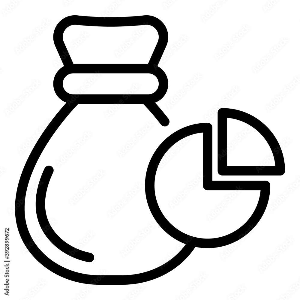 Poster dividend shareholder icon. outline dividend shareholder vector icon for web design isolated on white