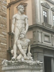Naklejka premium statue of david city