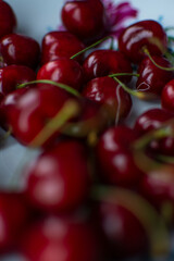cherries in a bowl