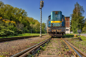 Fototapeta premium train on the railway