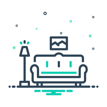 recommend clip art: Mix icon for couch