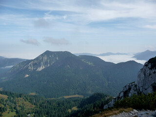 Hiking tour Ross- and Buchstein mountain, Tegernsee, Bavaria, Germany