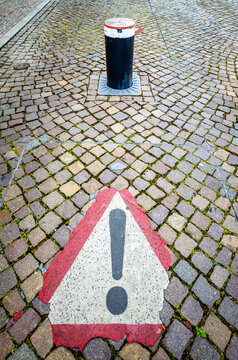 security barrier at a street