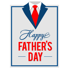 Happy Father's Day greeting card. Vector illustration. Father's day design over low poly background
