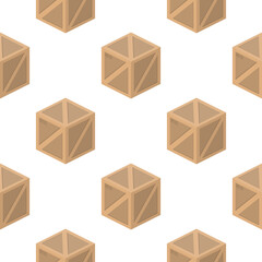 Seamless pattern with box. Suitable for backgrounds, cards and wrapping paper. Vector.