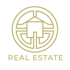 Real Estate logo Vector Icon