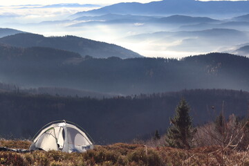 Namioty w górach
