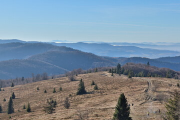 Beskid Wyspowy, widok z Mogielicy, góry
