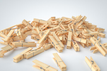 3D Wooden Cloth Pegs