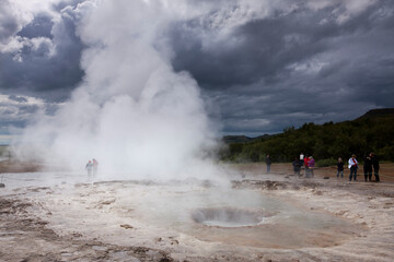 Strokkur Geyser, Geysir, Iceland