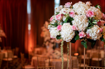 bouquet of flowers in vase