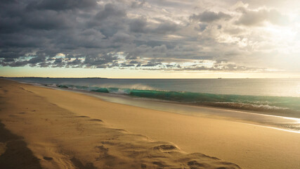 Beautiful and peaceful end afternoon on the beach in Western Australia
