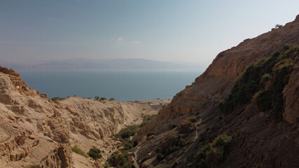 Dead sea and Masada, Israel landscapes 