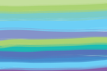 blue and green Pattern stripes horizontal background. 