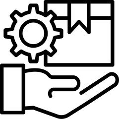 
Logistic services infographic, line vector icon 
