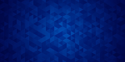 Triangular abstract background dark blue ocean 