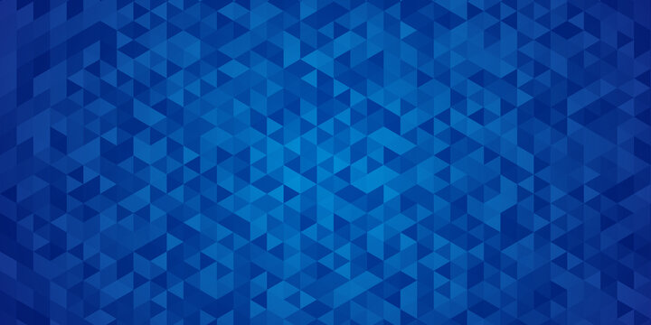 Geometric blue ice triangle texture background 