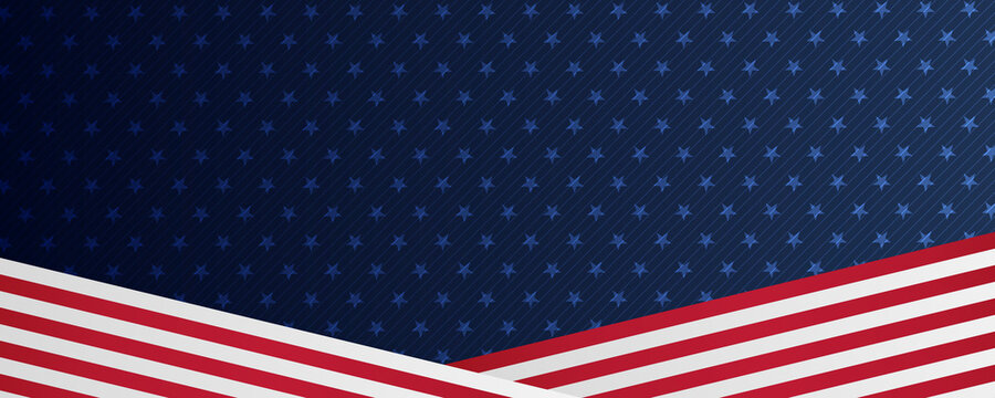 Flag USA background design for independence, veterans, labor, memorial day. colorful smoke on black background